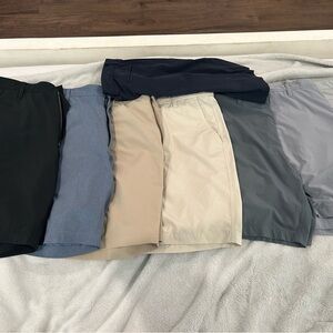 FootJoy Men's Athletic Shorts 7- Black, Blue, Tan, Gray, Charcoal, Navy, & Cream
